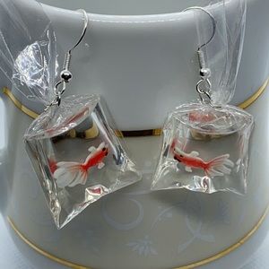 Fair Fish Resin 925 Earrings